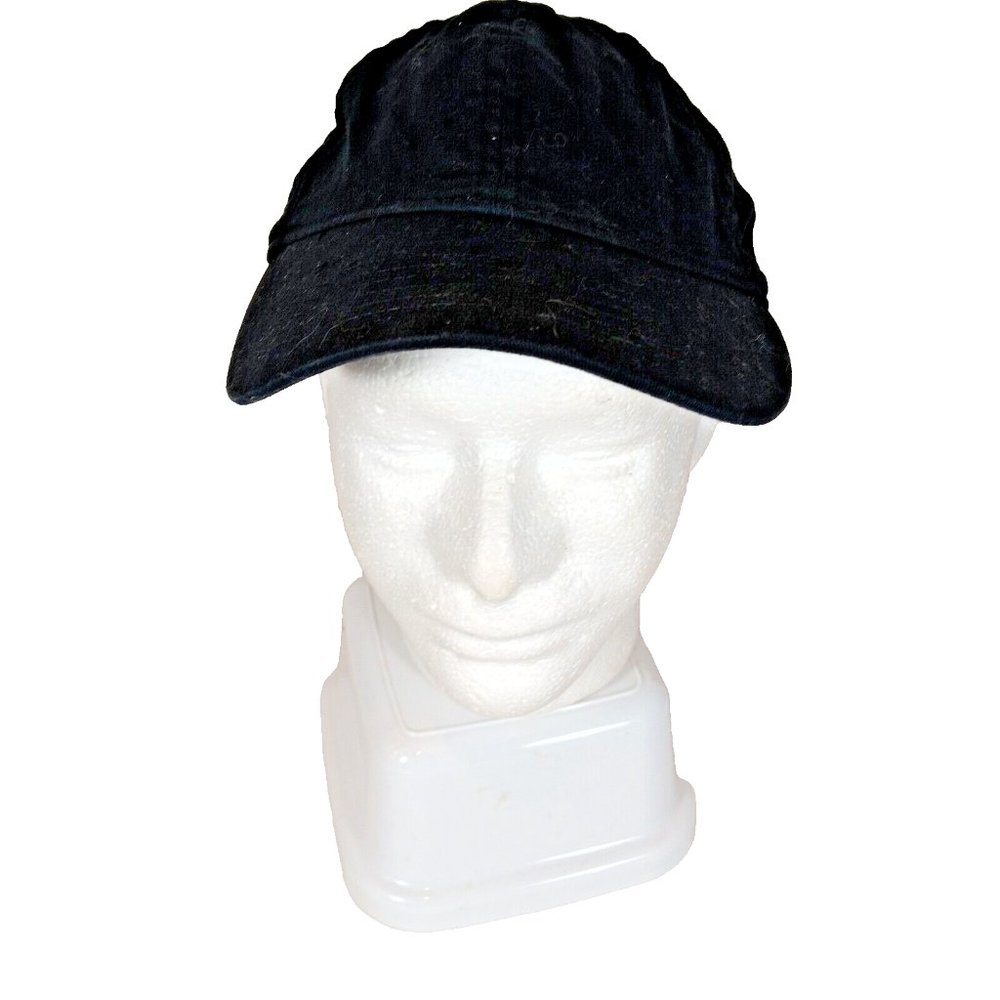 H&M Baseball Cap Mens Black Strap Back Fishing Hunting Work Sport Hat
